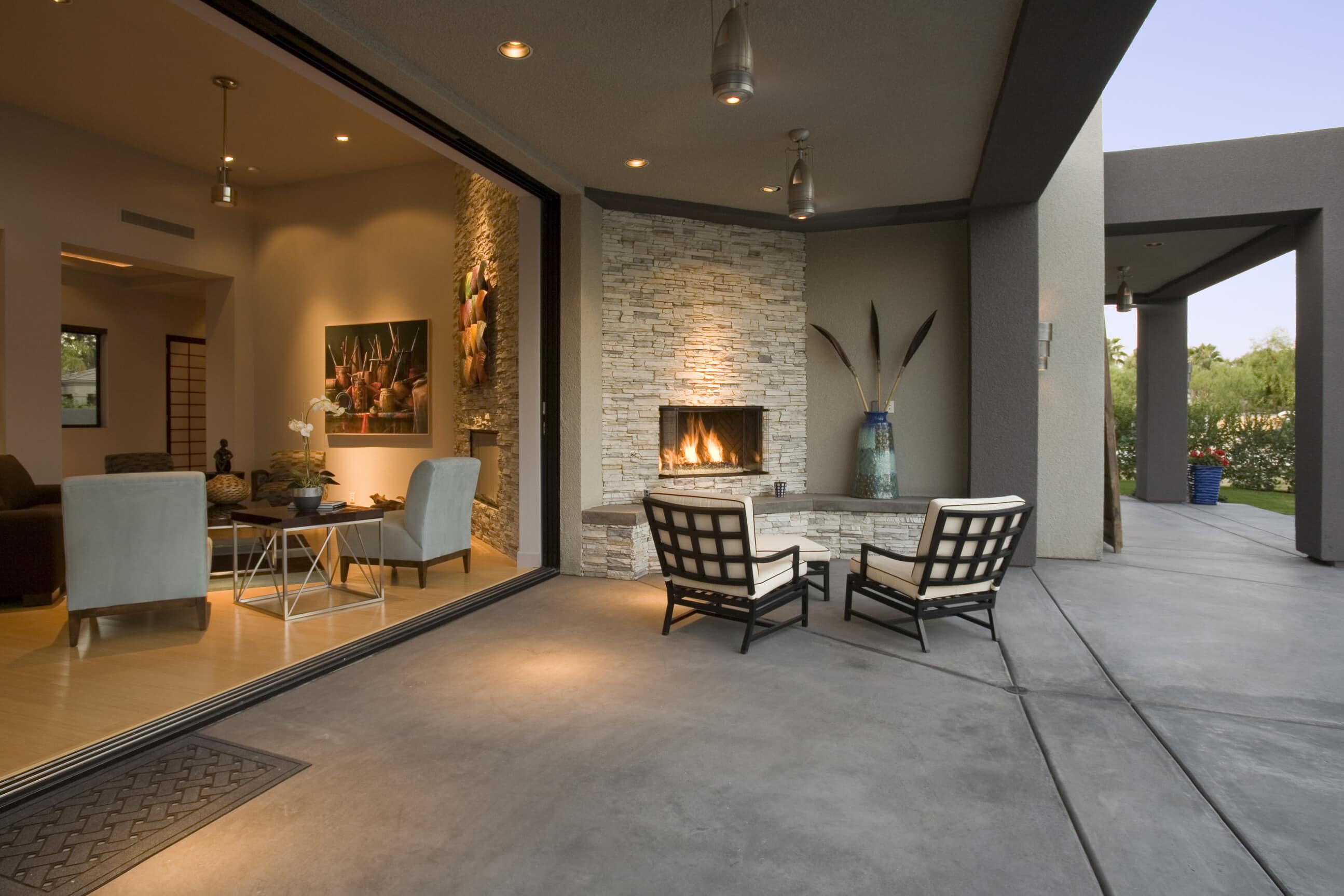 betonterras ingeslepen voegen