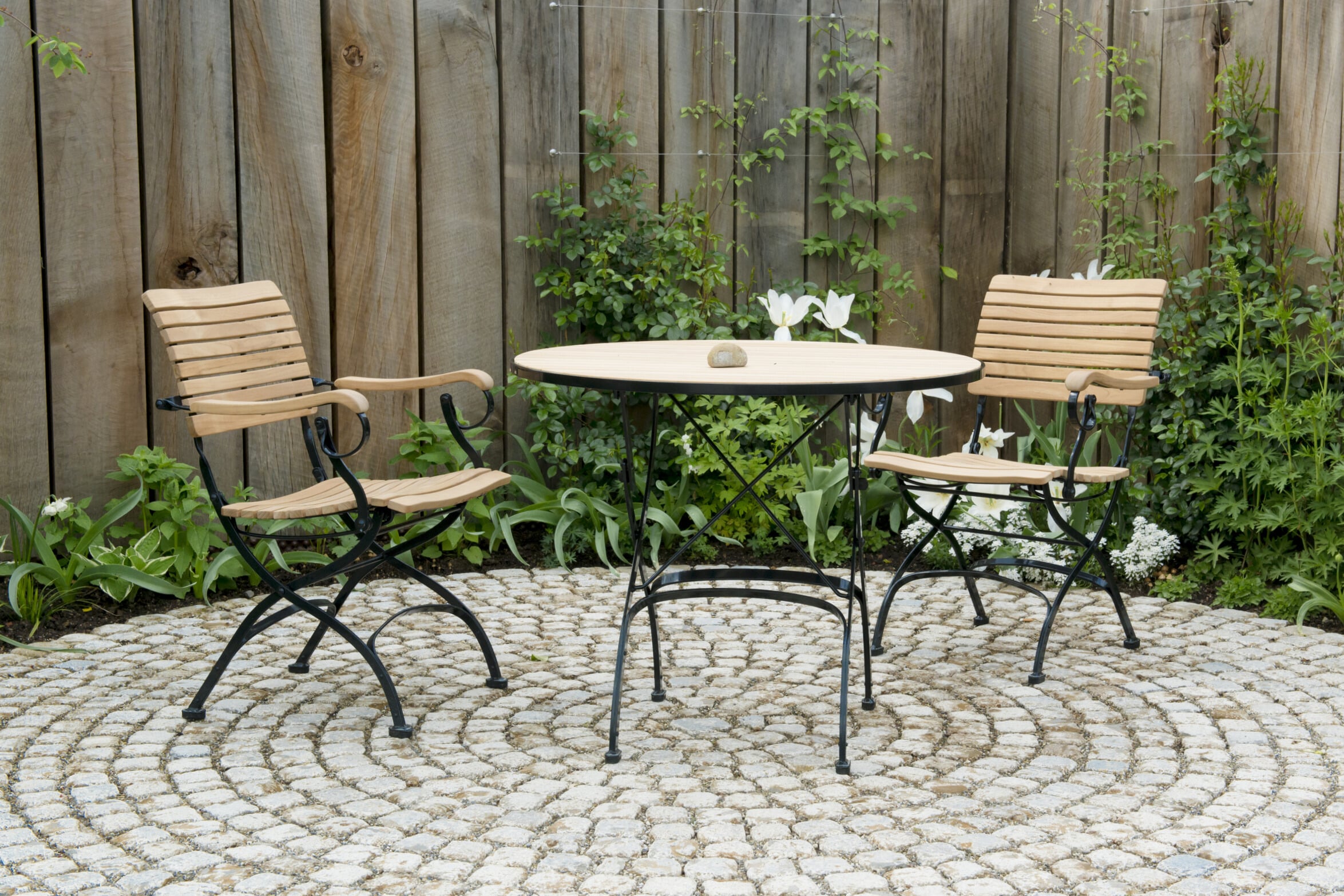 klassiek terras in kasseien